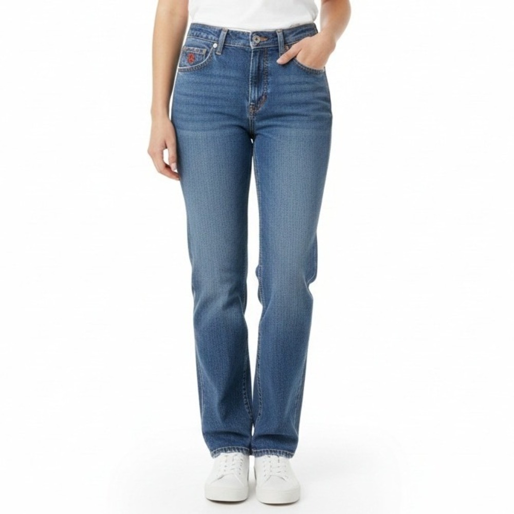 Wrangler Twenty X Jeans Women 9/10 Blue Straight Leg Fit High‎ Rise Western USA